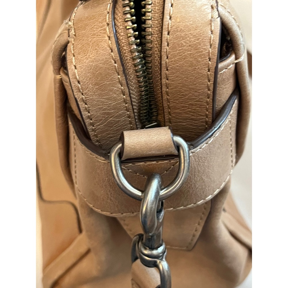 Frye Melissa Satchel Tan Leather Crossbody‎ Handbag Brown Vintage Style - Picture 5 of 8